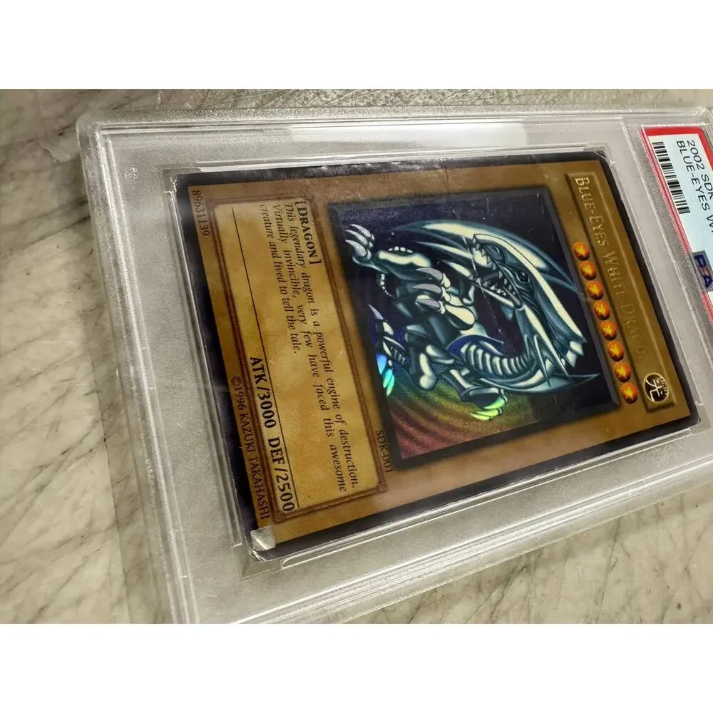 2002 Yu-Gi-Oh Starter Deck Kaiba Blue-Eyes White Dragon SDK-001 PSA 1 PR